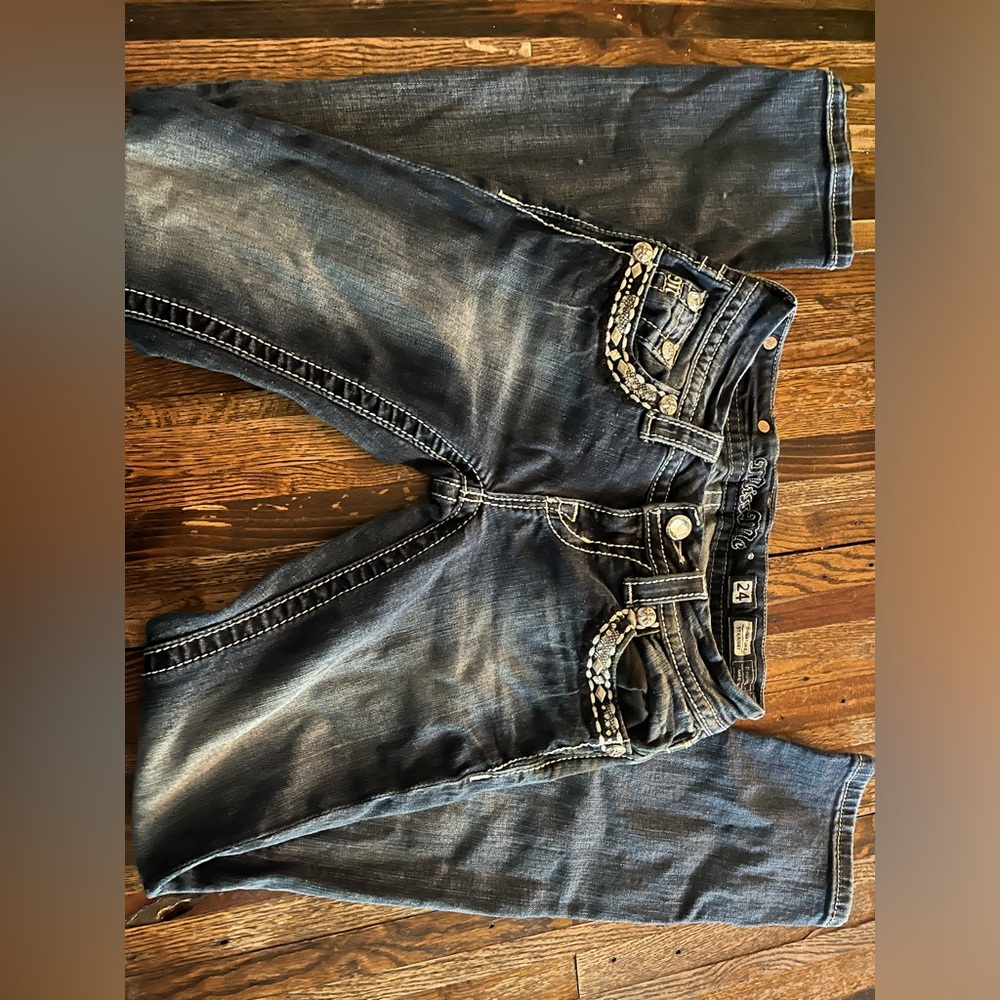 Miss Me Size 24 Embroidered and Embellished jeans